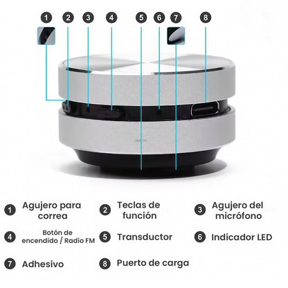 Audex Altavoz de conducción ósea portátil