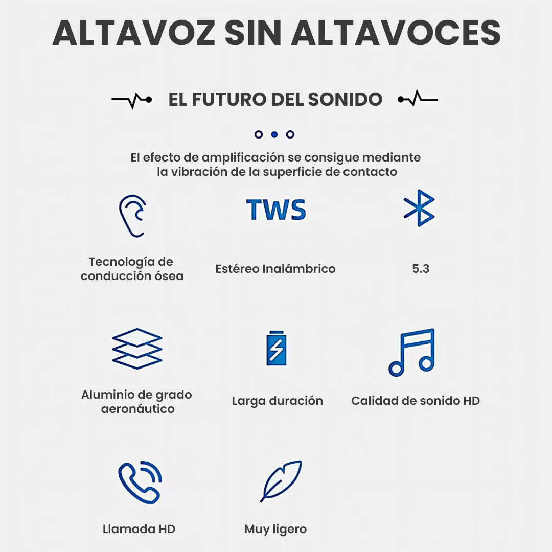 Audex Pro - Altavoz de conducción ósea portátil