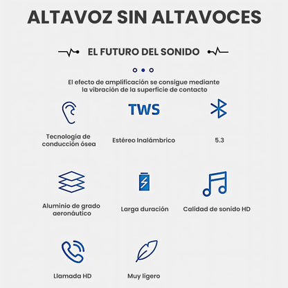 Audex Pro - Altavoz de conducción ósea portátil